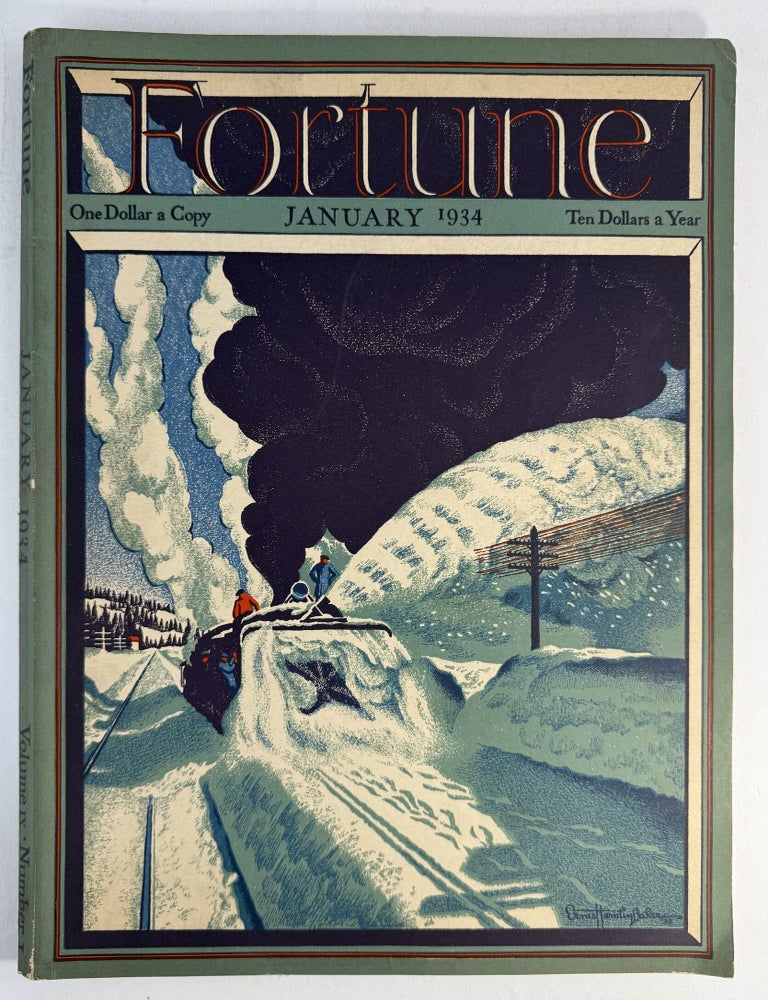 Item #2218 Fortune magazine, January 1934: Vol. IX, No. 1. Fortune Magazine, Henry R. Luce.