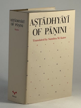 Item #2393 Aṣṭādhyāyī of Pāṇini. Sumitra M. Katre