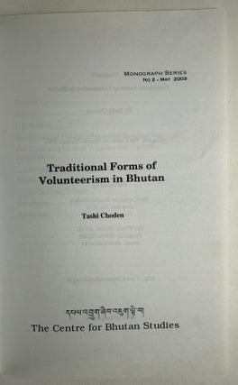 Traditional forms of volunteerism in Bhutan
