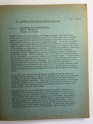 Teaching about peace issues: a peace education study kit issued by the National Peace Literature Service of the Peace Education Division of the American Friends Service Committee