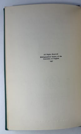 James Branch Cabell: a bibliography of his writings, biography and criticism
