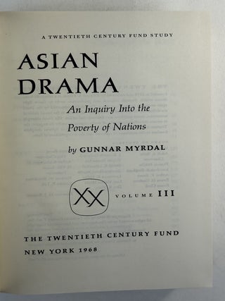 Asian drama: an inquiry into the poverty of nations