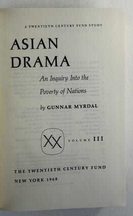 Asian drama: an inquiry into the poverty of nations