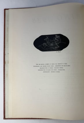 Verve: an artistic and literary quarterly: volume 1, nos. 2-3-4
