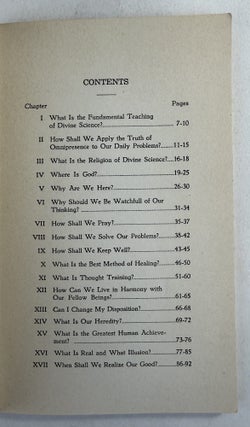 Short lessons in divine science