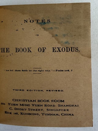 ["Notes on the Pentateuch" series]
