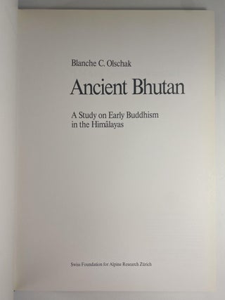 Ancient Bhutan: A Study on Early Buddhism in the Himalayas