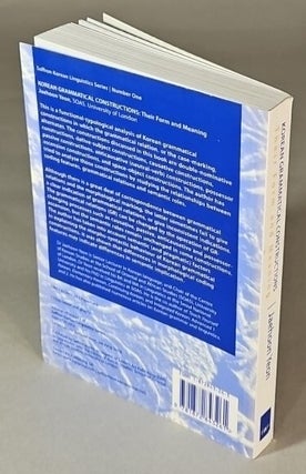 Korean grammatical constructions: their form and meaning